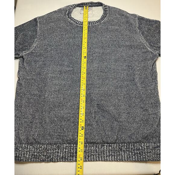 100% Cotton Navy Blue White Men’s Sweater XXL Pullover Crewneck St. John’s Bay - Picture 6 of 6